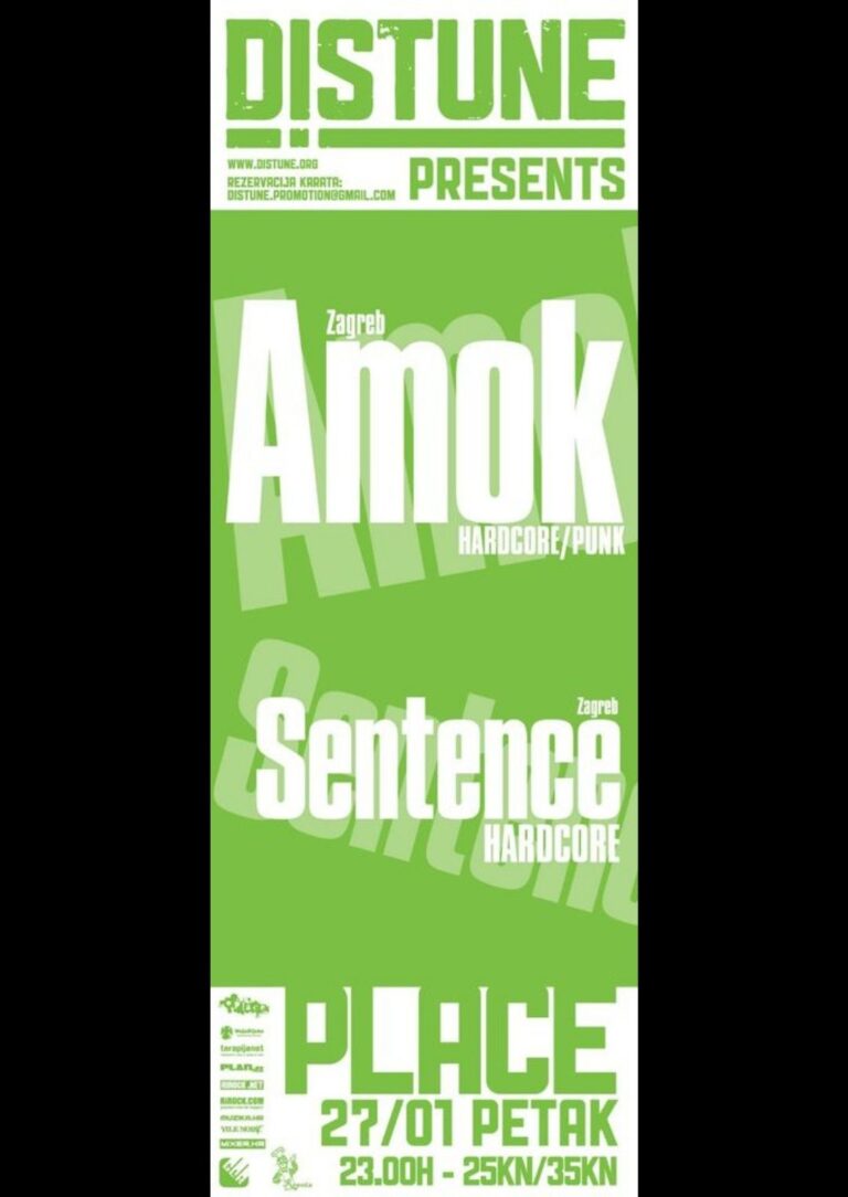 Amok + Sentence, autor: Kristijan Vučković