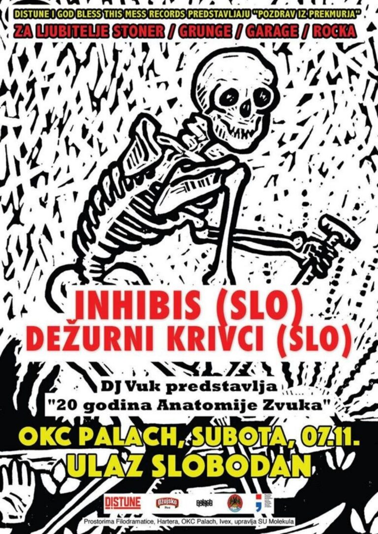 Inhibis + Dežurni Krivci + DJ Vuk, autor: Mirko Žorž