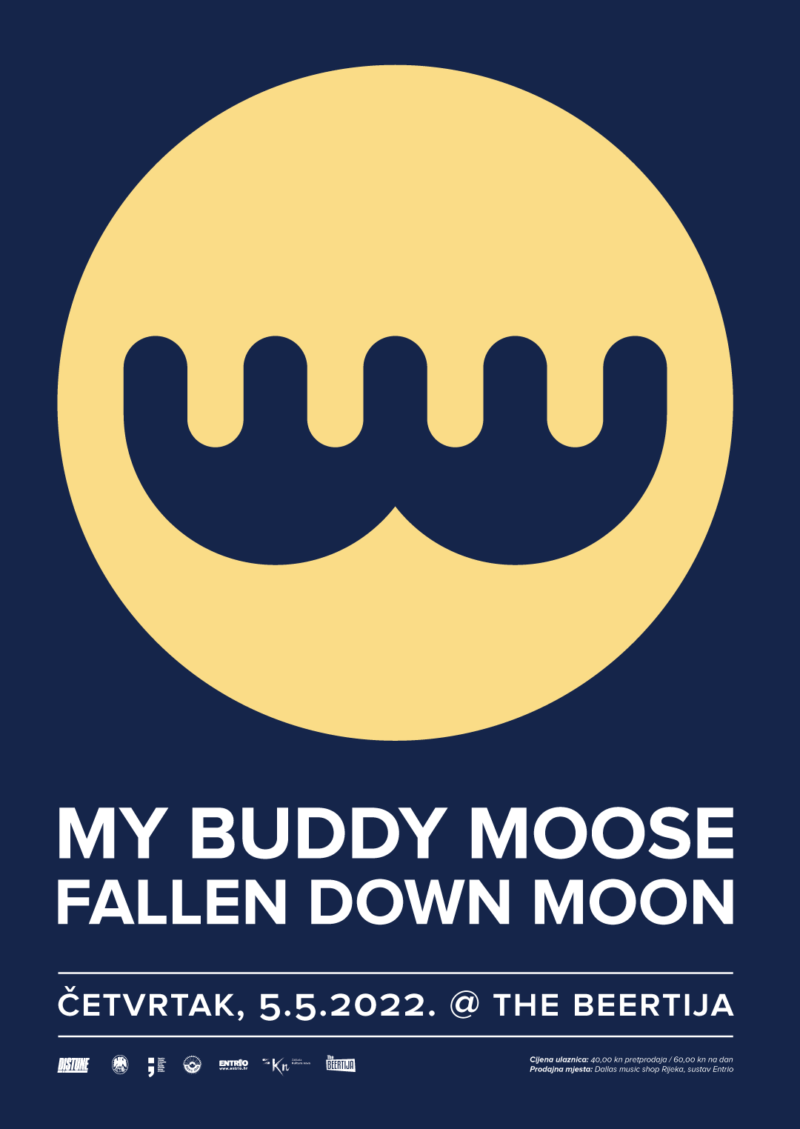 My Buddy Moose + Fallen Down Moon_Distune vam predstavlja_Poster Design By_Radnja