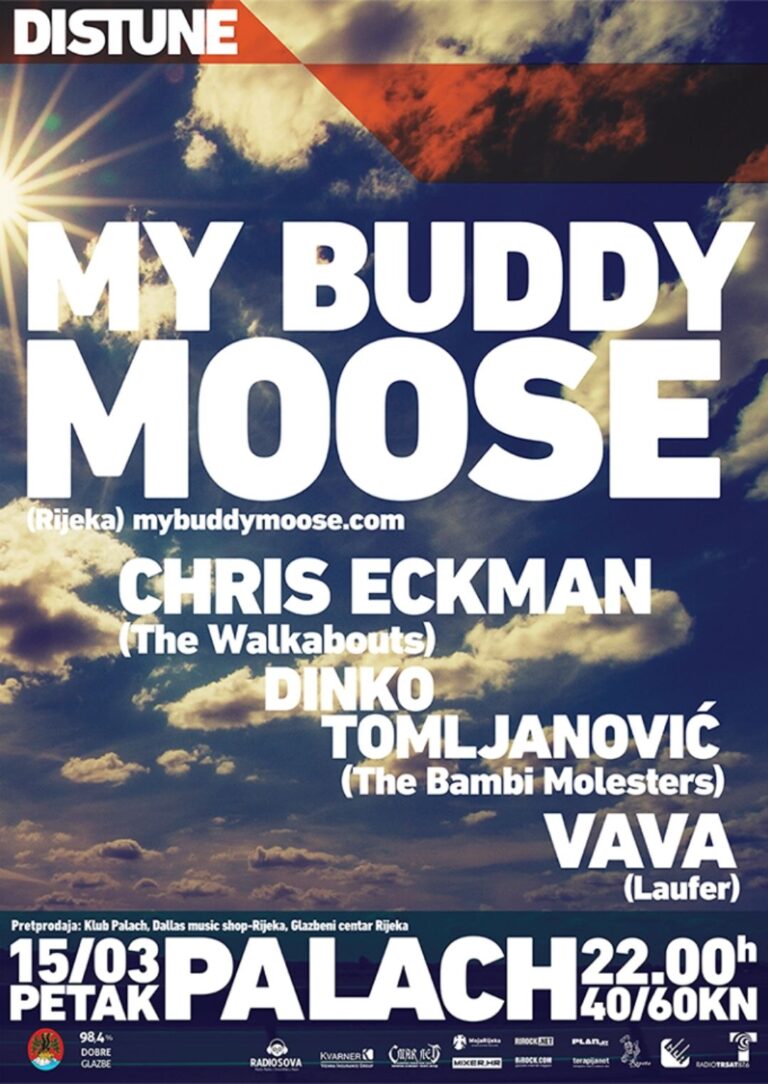 My Buddy Moose i gosti: Chris Eckman, Dinko Tomljanović, Vava, autor: Kristijan Vučković