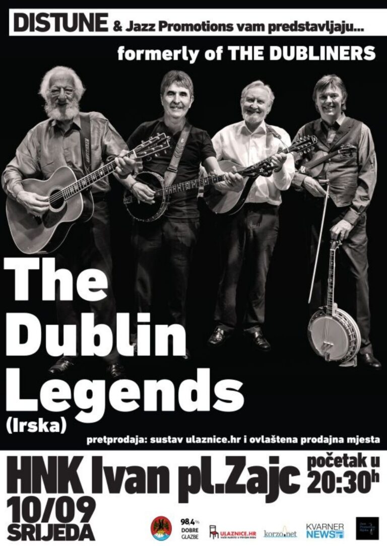 The Dublin Legends_Distune vam predstavlja_Poster Design By official tour band poster