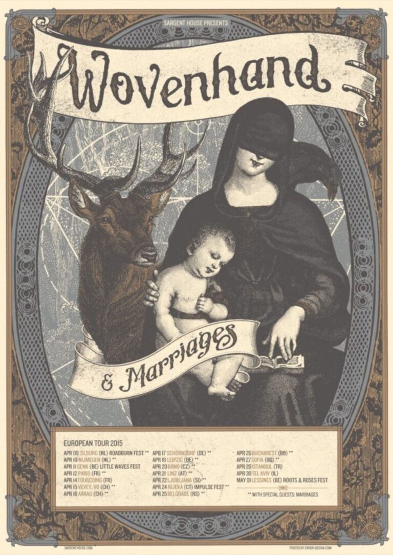 Wovenhand + Marriages, službeni plakat