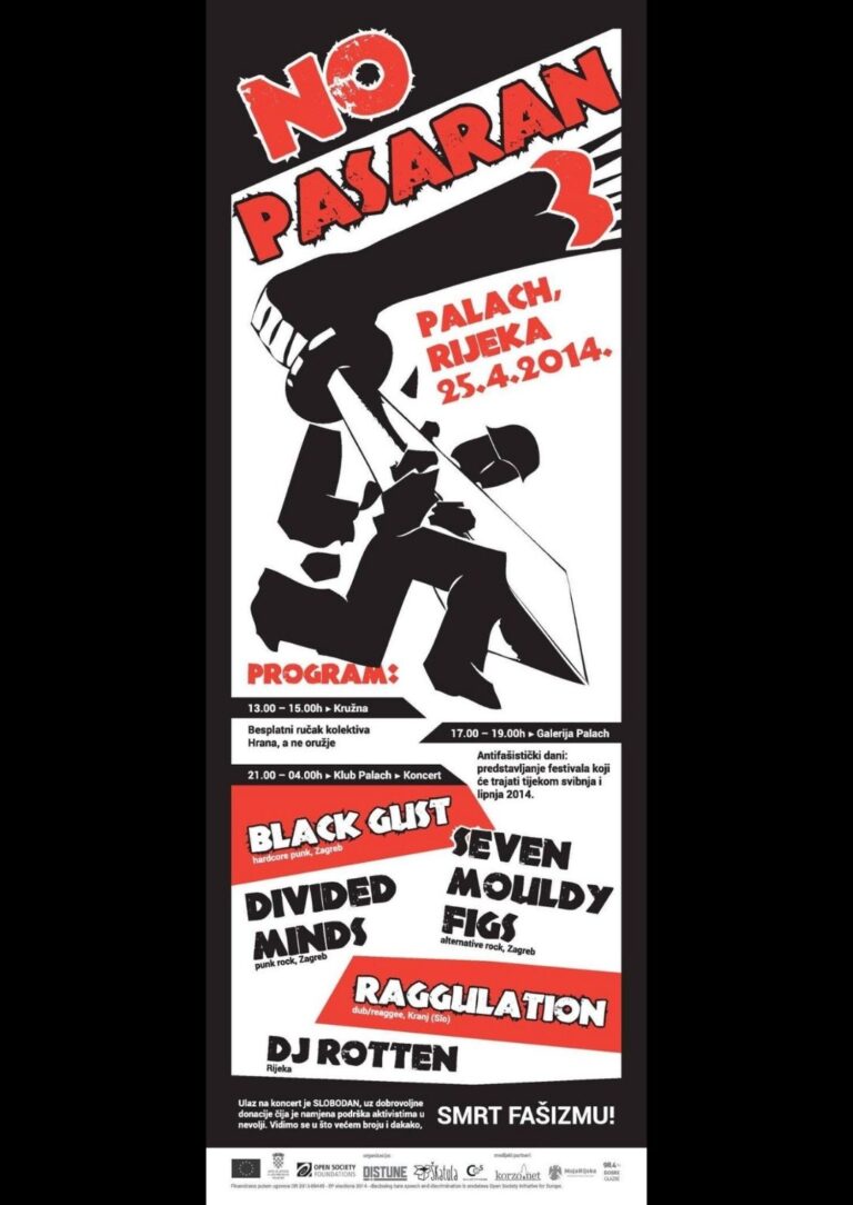 Black Gust + Divided Minds + Seven Mouldy Figs + Raggulation + DJ Rotten autor: Infošop Škatula