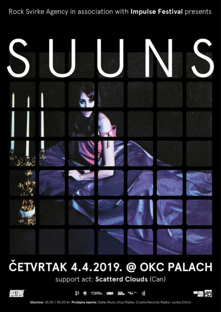 Suuns + Scatered Clouds, službeni plakat